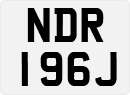 License plate of the United Kingdom, 1963 year system