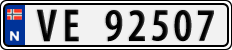 License plate of Norway, Cars