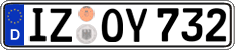 German license plate, Regular plates