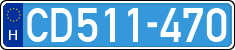 license plates of Hungary, Diplomatic