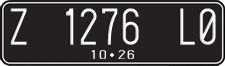 License plate of Indonesia, Regular plates