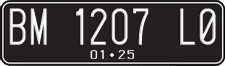 License plate of Indonesia, Regular plates