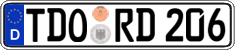 German license plate, Regular plates