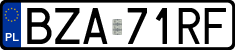 License plates of Poland, Regular car plates