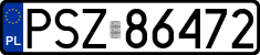 License plates of Poland, Regular car plates