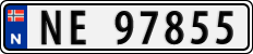 License plate of Norway, Cars