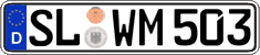 German license plate, Regular plates