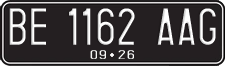 License plate of Indonesia, Regular plates