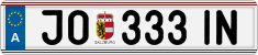 License plate of Austria, Regular plates