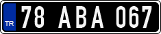 License plate of Turkey, Government and public administrations