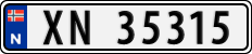 License plate of Norway, Cars