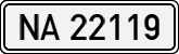 License plates of Spain, 1900 year series