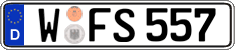 German license plate, Regular plates