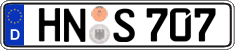 German license plate, Regular plates