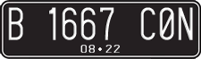 License plate of Indonesia, Regular plates