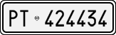 License plate of Italy, Cars (1927 year series)
