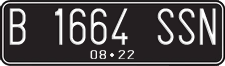 License plate of Indonesia, Regular plates