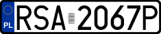 License plates of Poland, Regular car plates
