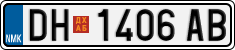 License plate of North Macedonia, Regular plates (2012)