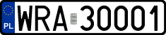 License plates of Poland, Regular car plates