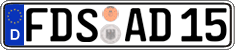German license plate, Regular plates