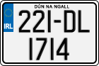 License plate of Ireland, Regular plates