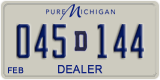 Michigan, Dealer (12D345 / 123D45)