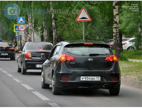 р954вк11, Kia Ceed