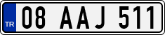 License plate of Turkey, Regular plates
