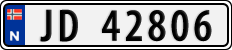 License plate of Norway, Cars