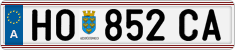 License plate of Austria, Regular plates