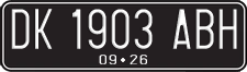 License plate of Indonesia, Regular plates
