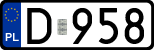 License plates of Poland, Regular car plates
