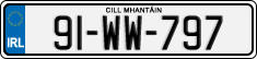 License plate of Ireland, Regular plates