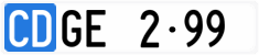 License plate of Switzerland, Diplomatic