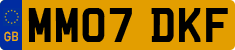 License plate of the United Kingdom, 2001 year system