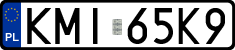 License plates of Poland, Regular car plates