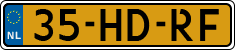 License plate of the Netherlands, Cars