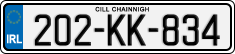 License plate of Ireland, Regular plates