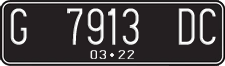 License plate of Indonesia, Regular plates