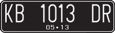 License plate of Indonesia, Regular plates