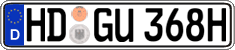 German license plate, Plates for oldtimers (type 