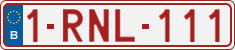 License plate of Belgium, Regular plates (2010)