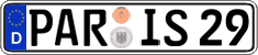 German license plate, Regular plates