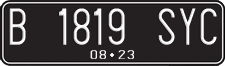 License plate of Indonesia, Regular plates