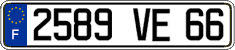 French license plate, FNI