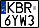 License plates of Poland, Regular car plates