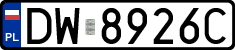 License plates of Poland, Regular car plates