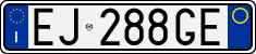 License plate of Italy, Cars (1994 year series)