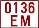 License plate Belarus, Trailers (1992)
